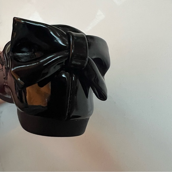 PANDANINJIA sz 5T patent Mary Jane ballet flat with bow and rubber sole - Picture 7 of 10